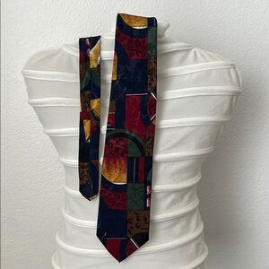 Multicolor Geometric Men's Tie